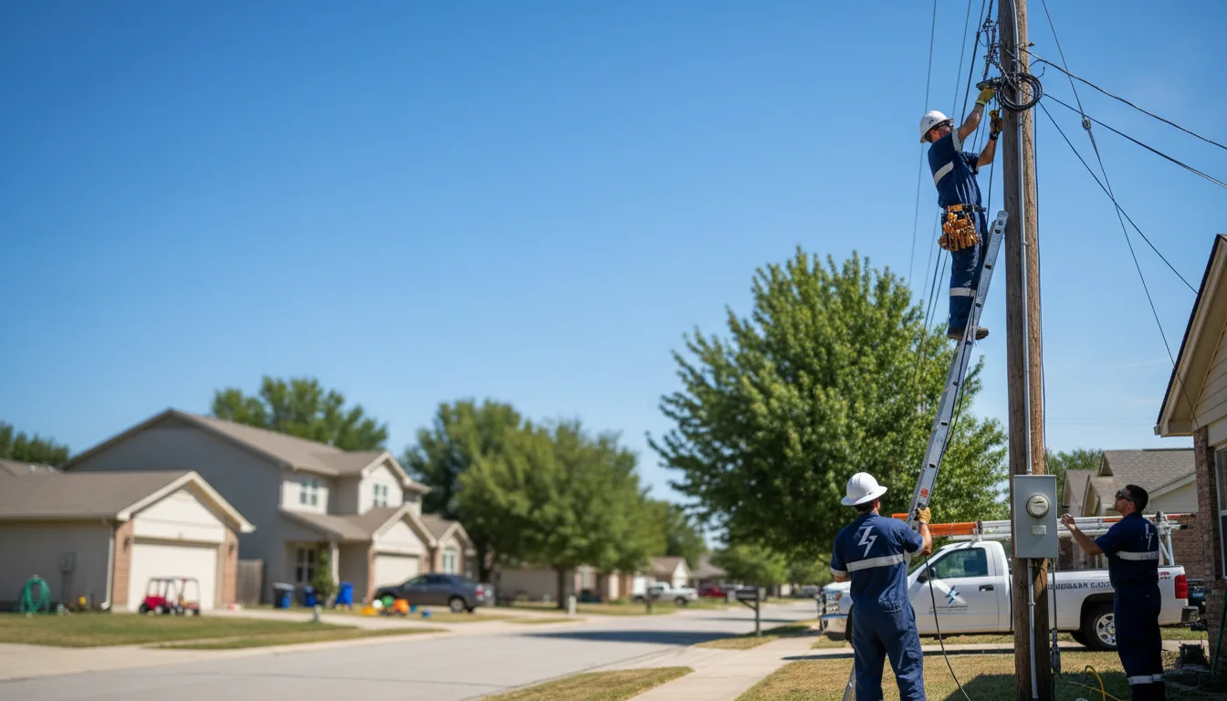 Residential electrician providing installation services in Makinen, MN